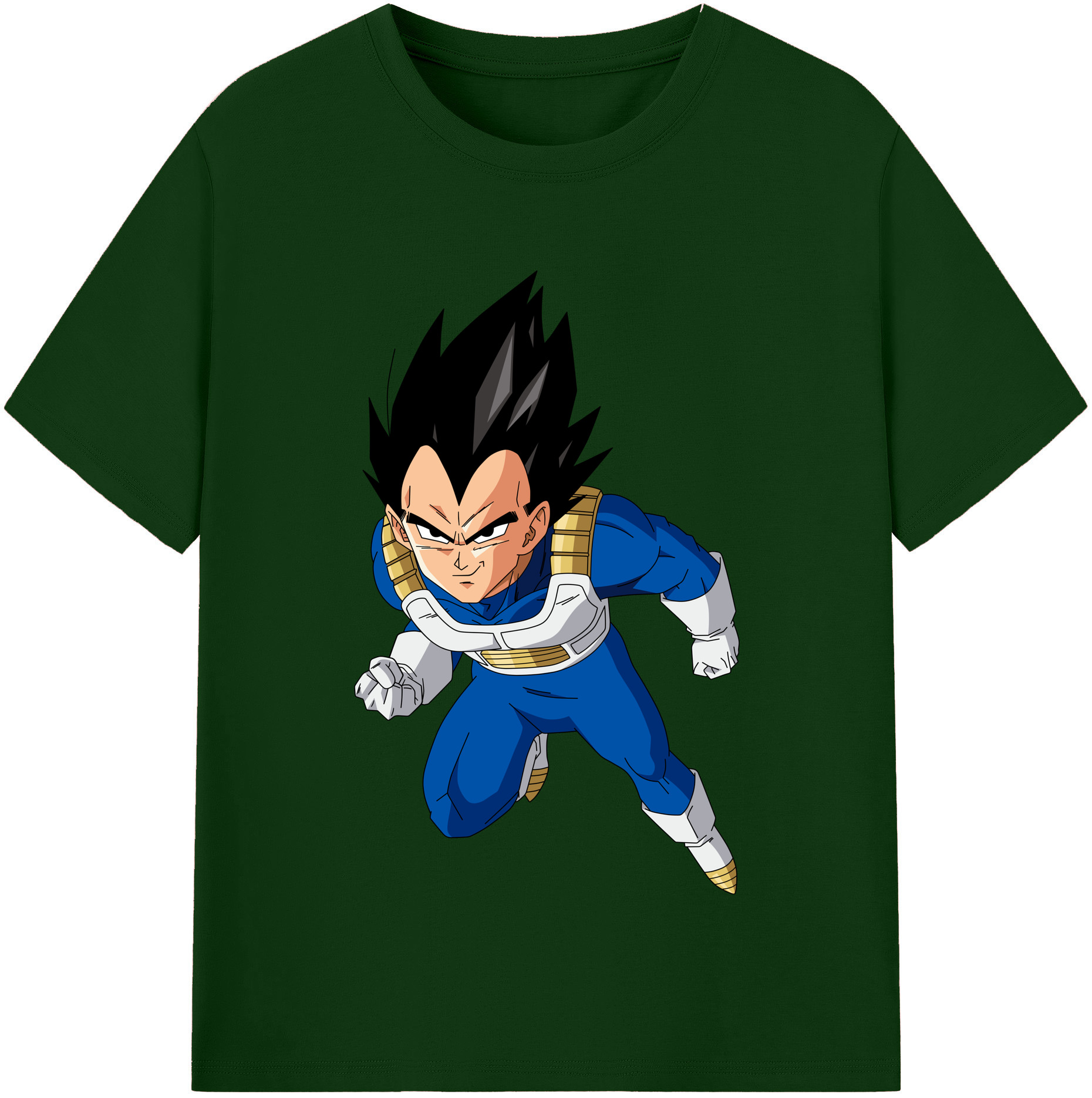 （画像用） ドラゴンボール ベジータ四世（Bejīta Yonsei）DRAGON BALL Vegeta IV 綿100％半袖Tシャツ（フロントプリント）